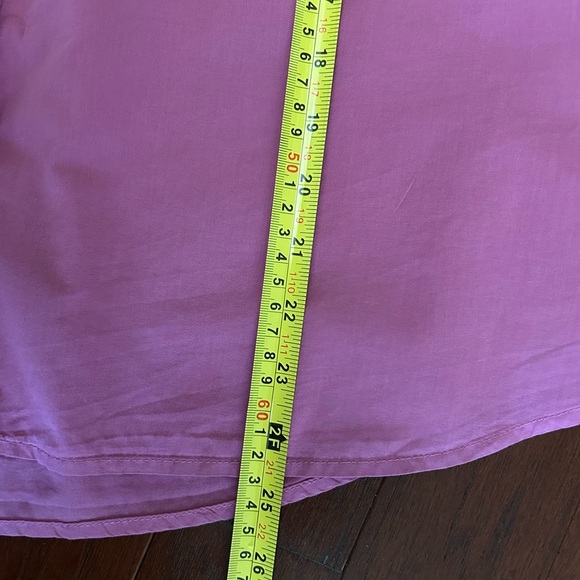 Xirena Halsey Button Down Shirt Blouse Large in Deep Rose long sleeve 100%Cotton - Picture 9 of 13